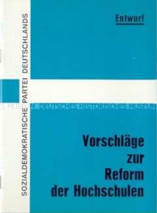 Entwurf der SPD zur Hochschulreform