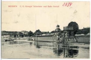 Meißen. C.G. Kroegis' Schwimm-und Badeanstalt