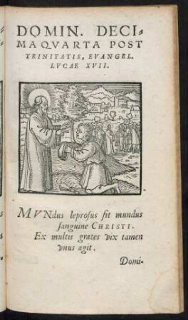 Domin. Decima Quarta Post Trinitatis ...