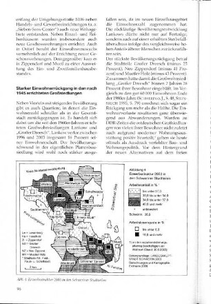 Abb. 4: Erwerbsstruktur 2003 in den Schweriner Stadtteilen