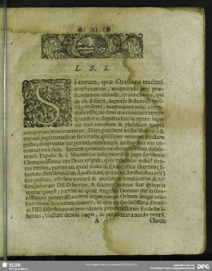 Si eorum, quae Oratione tractari ...