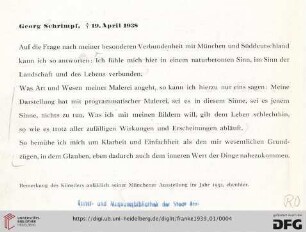 Georg Schrimpf † 19. April 1938