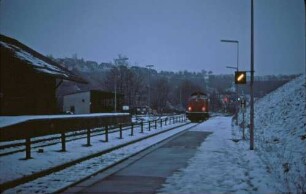 Kirchberg/Murr Lok 211 092 Lz Bahnsteig Ausfahrsignale