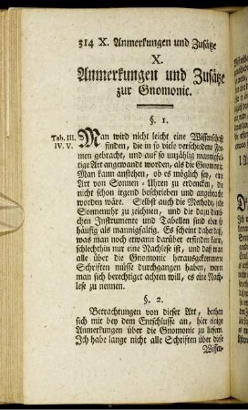 X. Anmerkungen und Zusätze zur Gnomonic.