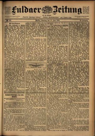 Ausgabe vom Dienstag, den 17. Juni 1902.