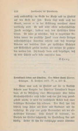 658-661 [Rezension] Hauck, Albert, Tertullian's Leben und Schriften