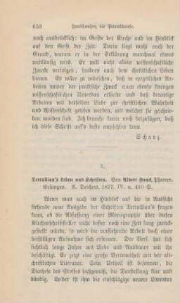 658-661 [Rezension] Hauck, Albert, Tertullian's Leben und Schriften
