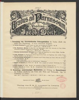 E: Vierundzwanzig Vorübungen zu R. Kreutzer's und P. Rode's Etüden für Violine allein oder mit Begleitung des Pianoforte op. 37