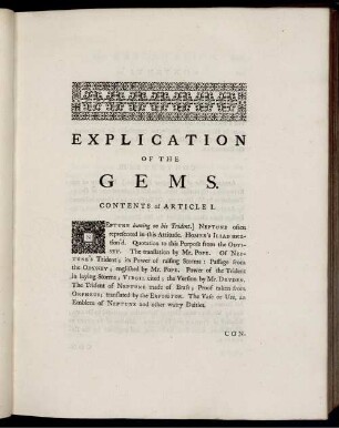 Explication Of The Gems