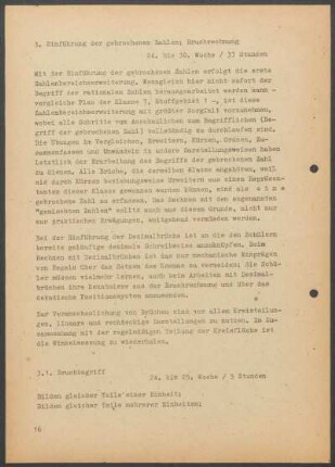 3. Einführung der gebrochenen Zahlen; Bruchrechnung