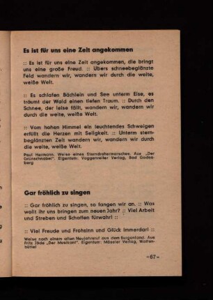 Gar fröhlich zu singen