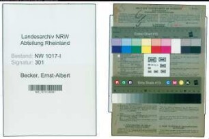 Entnazifizierung Ernst-Albert Becker , geb. 16.02.1920 (Lehrer)