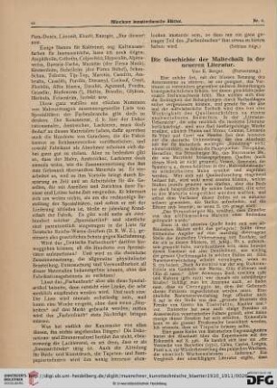 7: Die Geschichte der Maltechnik in der neueren Literatur, [2]