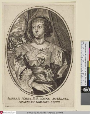 Henrica Maria, D.G. Magnae Britanniea Franciae et Hiberniae Regina