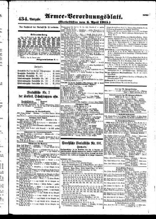 434.Ausgabe. Dienstag, 6. April 1915