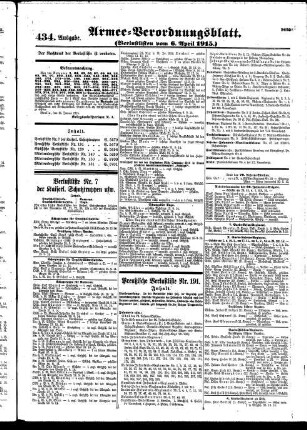 434.Ausgabe. Dienstag, 6. April 1915