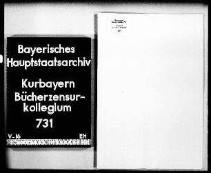 Zensur bzw. Druckerlaubnis für verschiedene historische Werke (ohne Aktenzusammenhang)