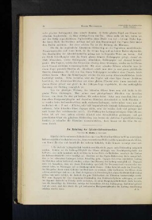 Zur Erfindung der Cylinder-Influenzmaschine.