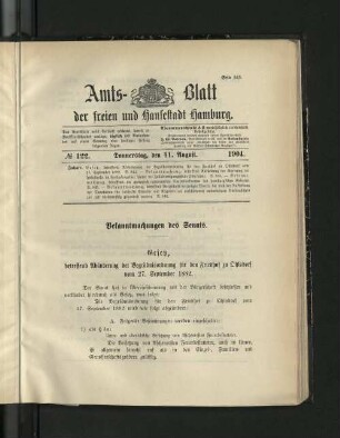 No. 122, 11. August 1904.