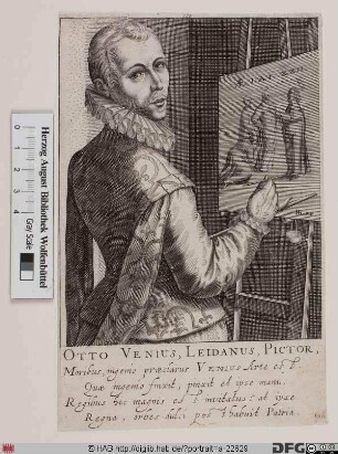 Bildnis Otto (Cornelisz.) van Veen (lat. O. Venius od. Vaenius)