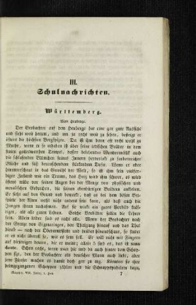 Württemberg : vom Heuberge ; [Schulnachrichten]