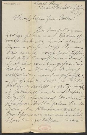 Brief an B. Schott's Söhne : 29.06.1896