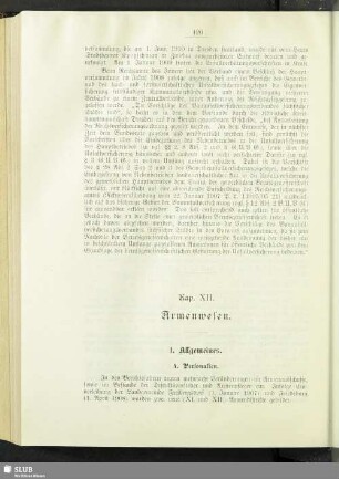 Kap. XII. Armenwesen