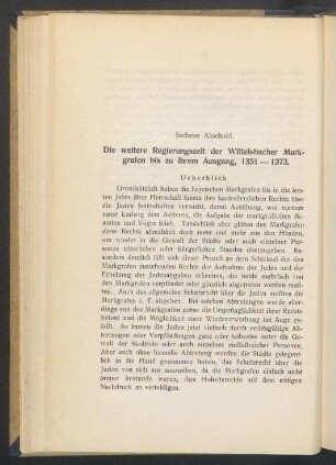 6. Die weitere Regierungszeit der Wittelsbacher Markgrafen bis zu ihrem Ausgang, 1351 - 1373