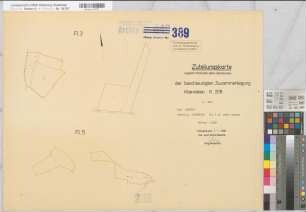 Kleinreken (Reken), Zusammenlegung Kleinreken, Zuteilungskarte Flur 3 und 5 tlw.