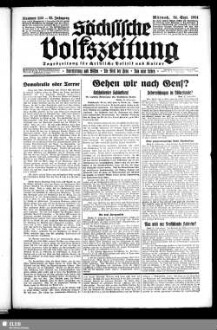 Sächsische Volkszeitung : für christliche Politik und Kultur