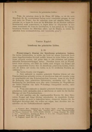 Viertes Kapitel. Interferenz des polarisirten Lichtes