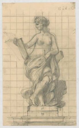 Thiersch, Friedrich von; München; Justizpalast - Ornament (Studie)