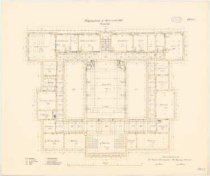 Hauptgebäude der Christian-Albrechts-Universität Kiel Erweiterung: Grundriss OG 1:100