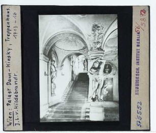 Wien, Palais Daun-Kinsky : Innenansicht, Treppenhaus