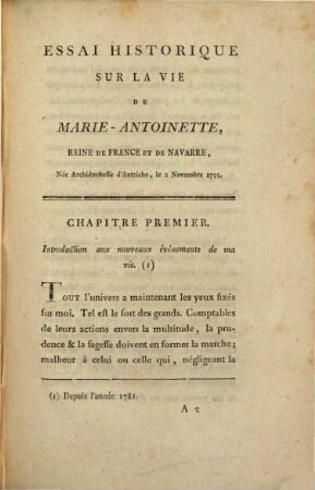 Essai Historique Sur La Vie Privée De Marie-Antoinette D'Autriche, Reine De France. 2
