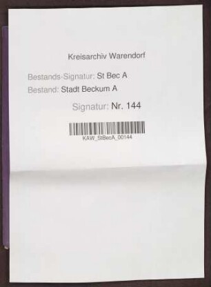 Bischofs-Weizen-Register