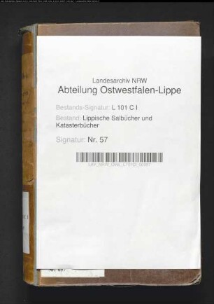 Salbuch der ehem. Vogtei Detmold von 1854, Bd. 1 (Duplikat)