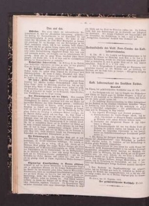 Kath. Lehrerverband des Deutschen Reiches : Protokoll