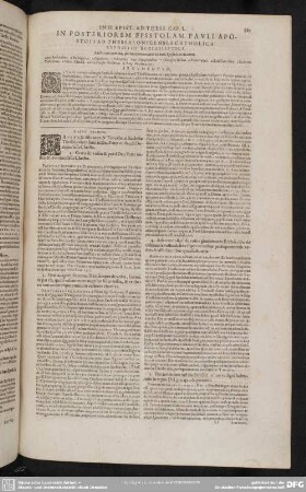 In Posteriorem Epistolam Pauli Ad Apostoli Ad Thessalonicenses Catholica Expositio Ecclesiastica