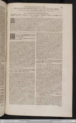 In Posteriorem Epistolam Pauli Ad Apostoli Ad Thessalonicenses Catholica Expositio Ecclesiastica