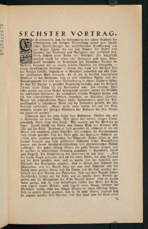 75-89, Sechster Vortrag