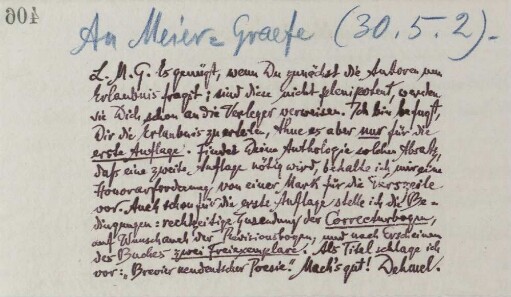 Brief an Julius Meier-Graefe