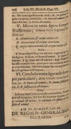 Cap. VI. De Regulis Generalibus Figurarum