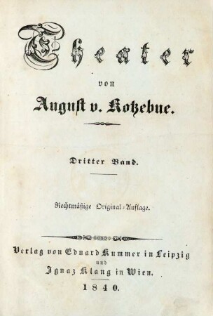 Bd. 3: Theater