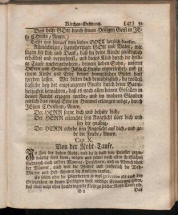 Cap. X. Von der Noht.-Taufe.
