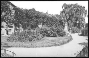 Pirna. Anlagen mit Julius - Otto - Denkmal