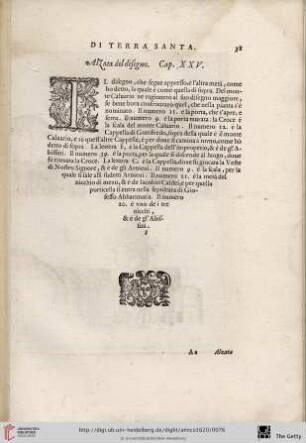 Alzata del disegno. Cap. XXV