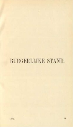Burgerlijke stand