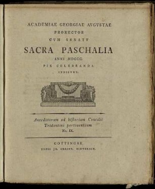 9: Anecdotorum ad historiam Concilii Tridentini pertinentium. Nr. IX