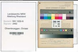 Entnazifizierung Christel Ohsenbrueggen , geb. 23.03.1919 ()